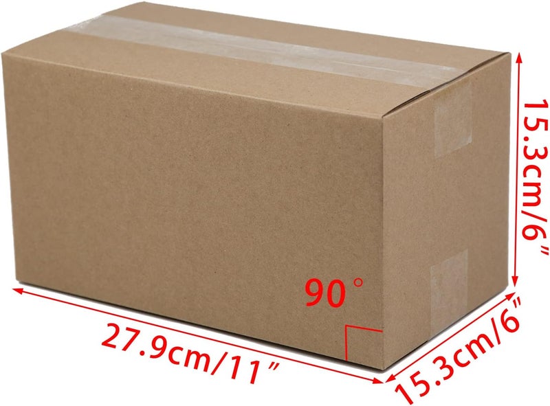 SUNLPH Shipping Boxes 11x6x6 Inches Small Corrugated Cardboard Boxes, 25 Pack - Image 2
